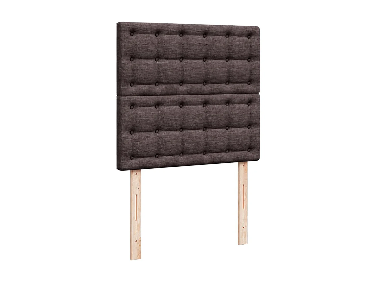 Cama com molas/colchão 90x200 cm tecido castanho-escuro