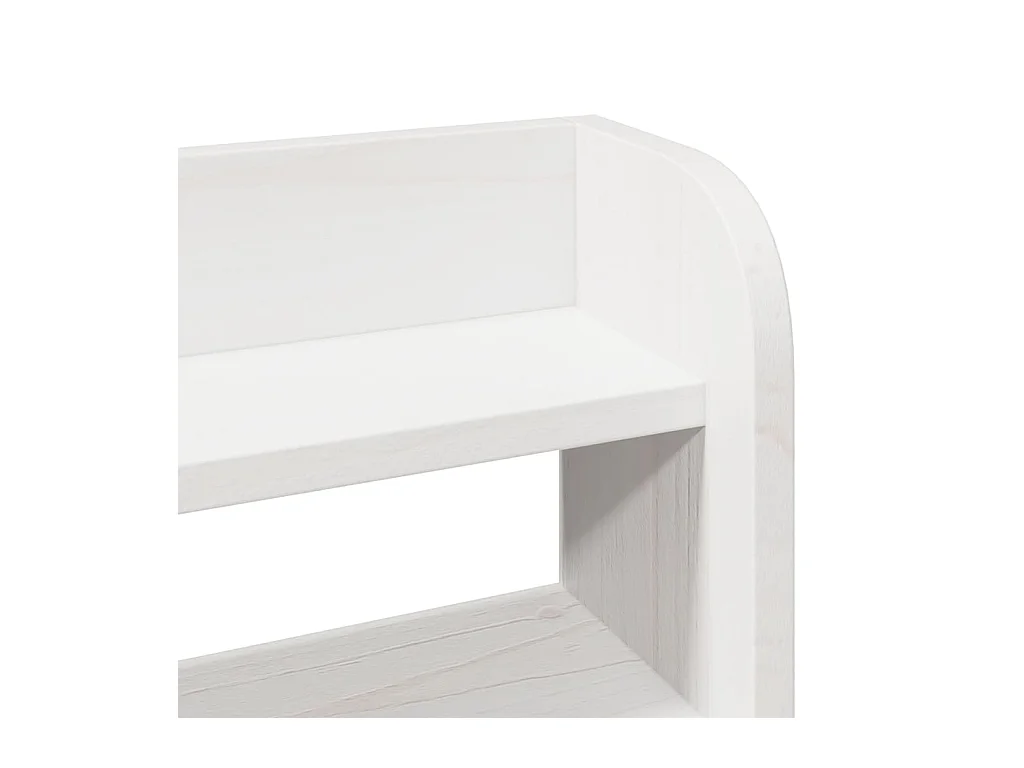 Cadre de lit sans matelas blanc 140x200 cm bois de pin massif