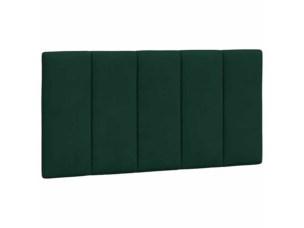 Bett mit Matratze "Hanko" Dunkelgrün 100x200 cm Samt