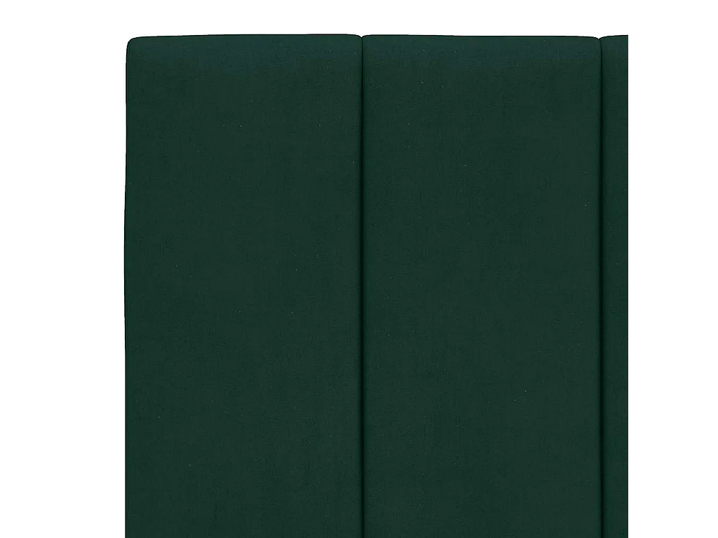 Bett mit Matratze "Hanko" Dunkelgrün 100x200 cm Samt