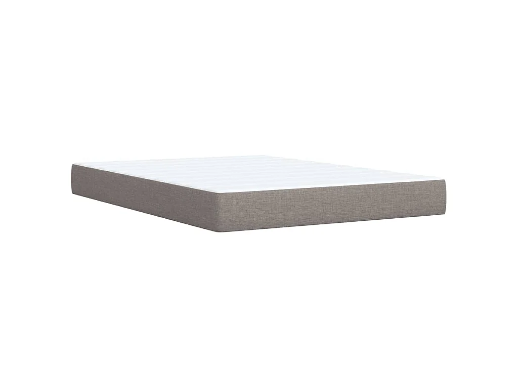 Boxspringbett mit Matratze Taupe 160x200 cm Stoff
