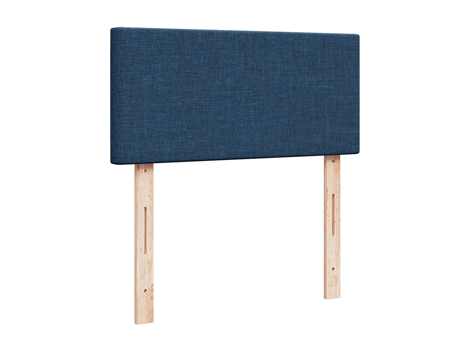 Sommier à lattes de lit avec matelas Bleu 90x200 cm Tissu