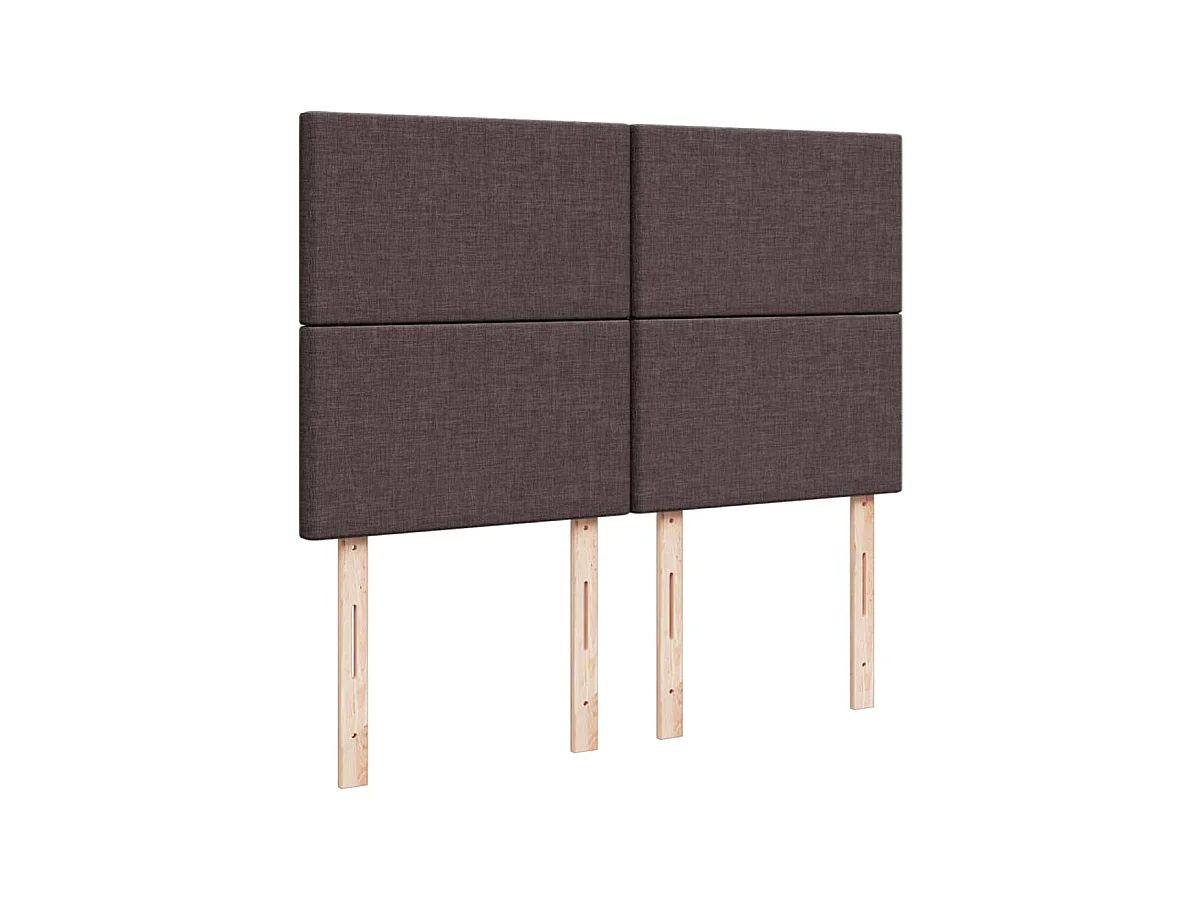 Sommier à lattes de lit avec matelas Marron foncé 160x200 cm