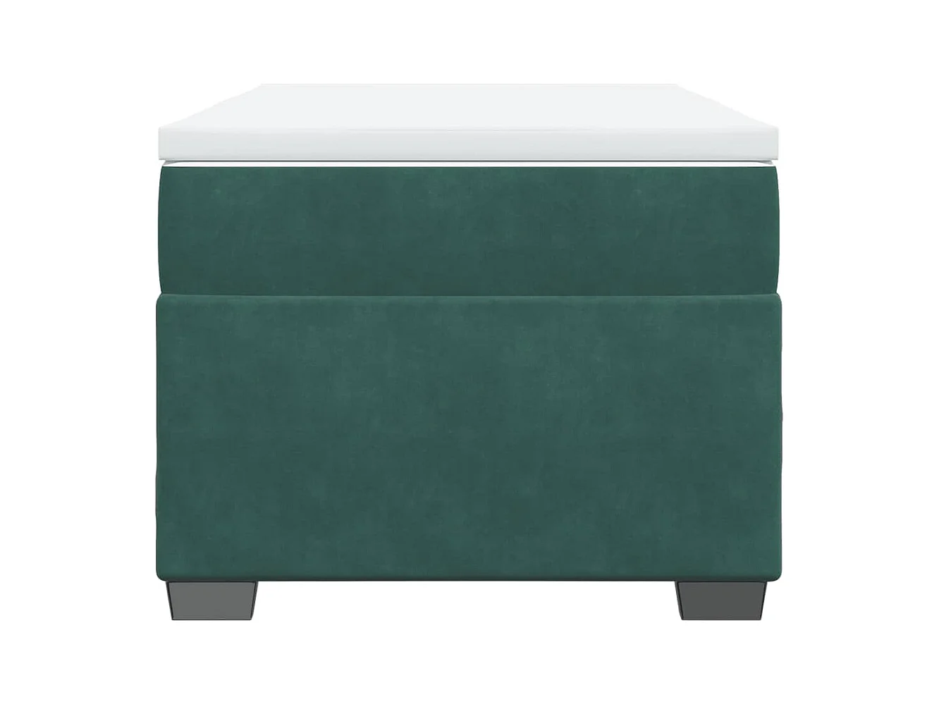 Sommier à lattes de lit avec matelas Vert foncé 90x190 cm