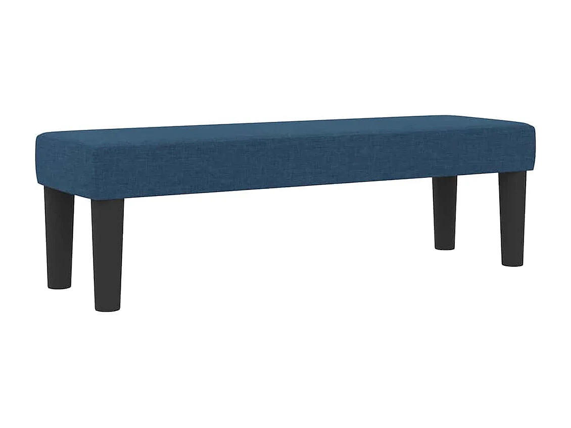 Boxspringbed met hoofdeinde Blauw 140 x 190 cm Stof