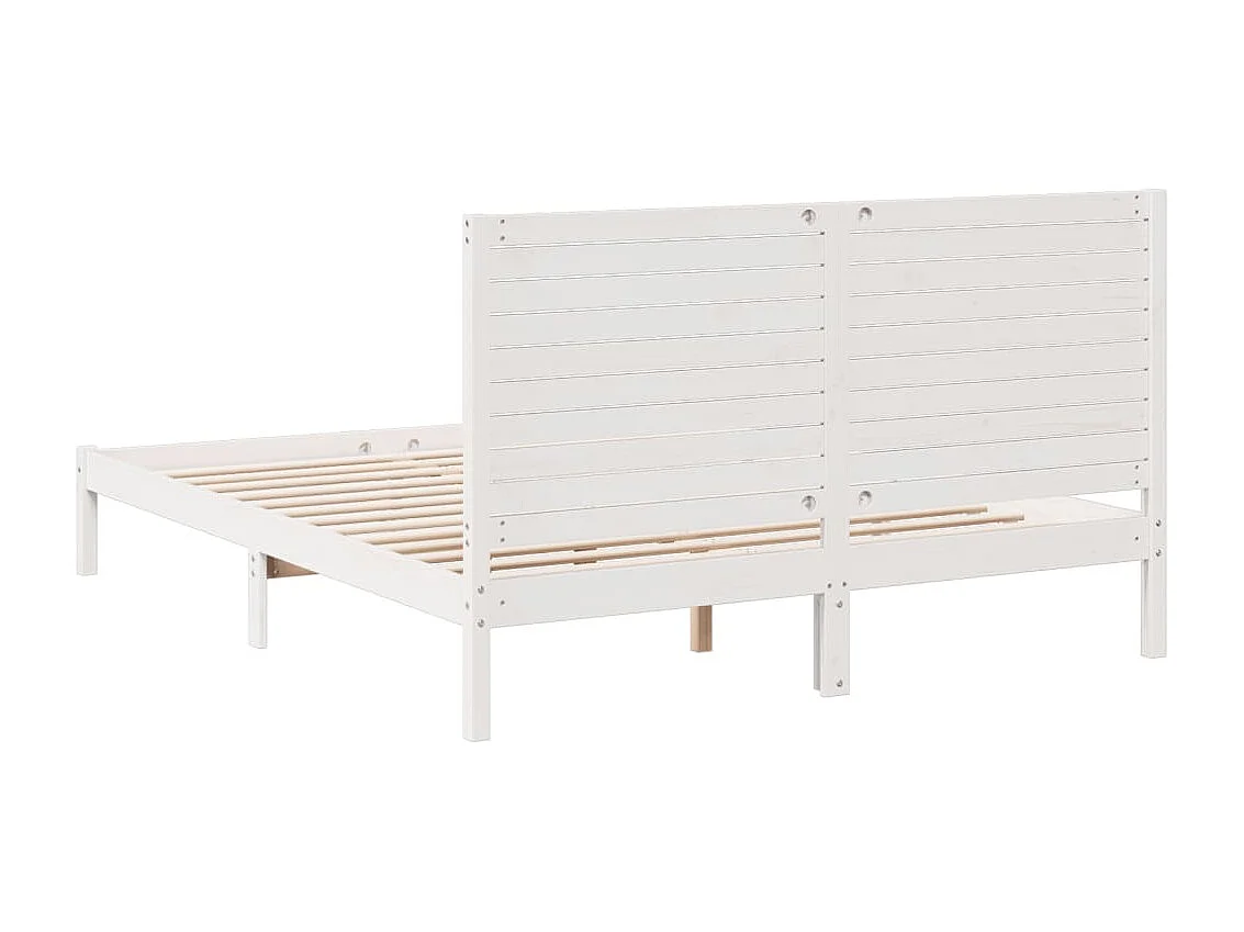 Cadre de lit extra long sans matelas 160x220 cm bois massif