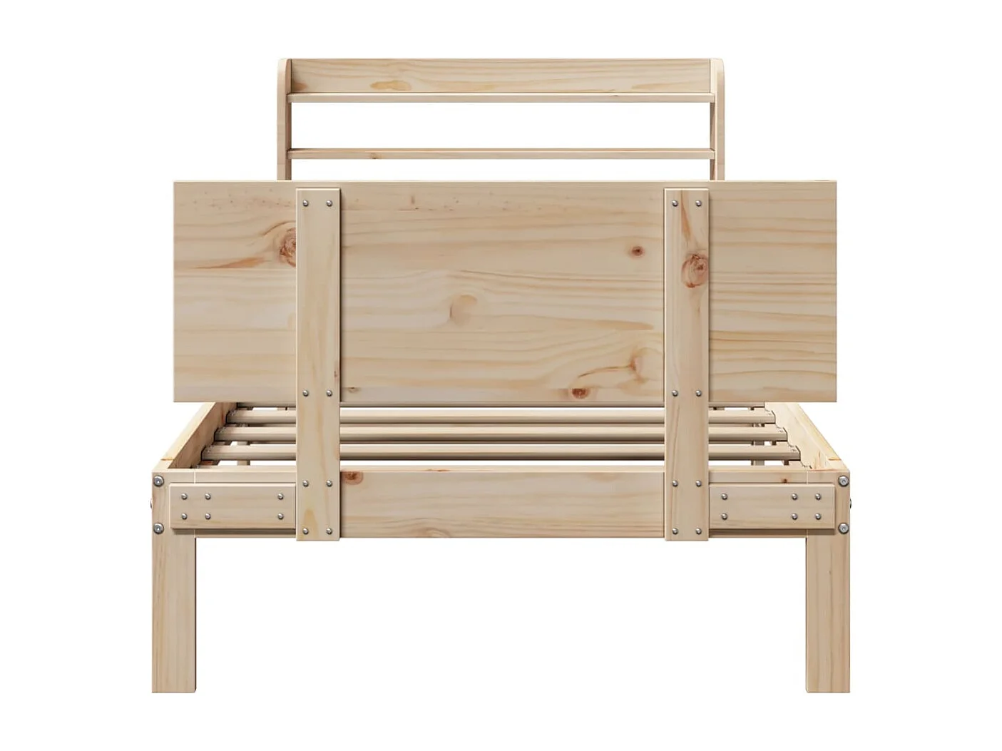 Bettgestell mit Kopfteil ohne Matratze 90x200 cm