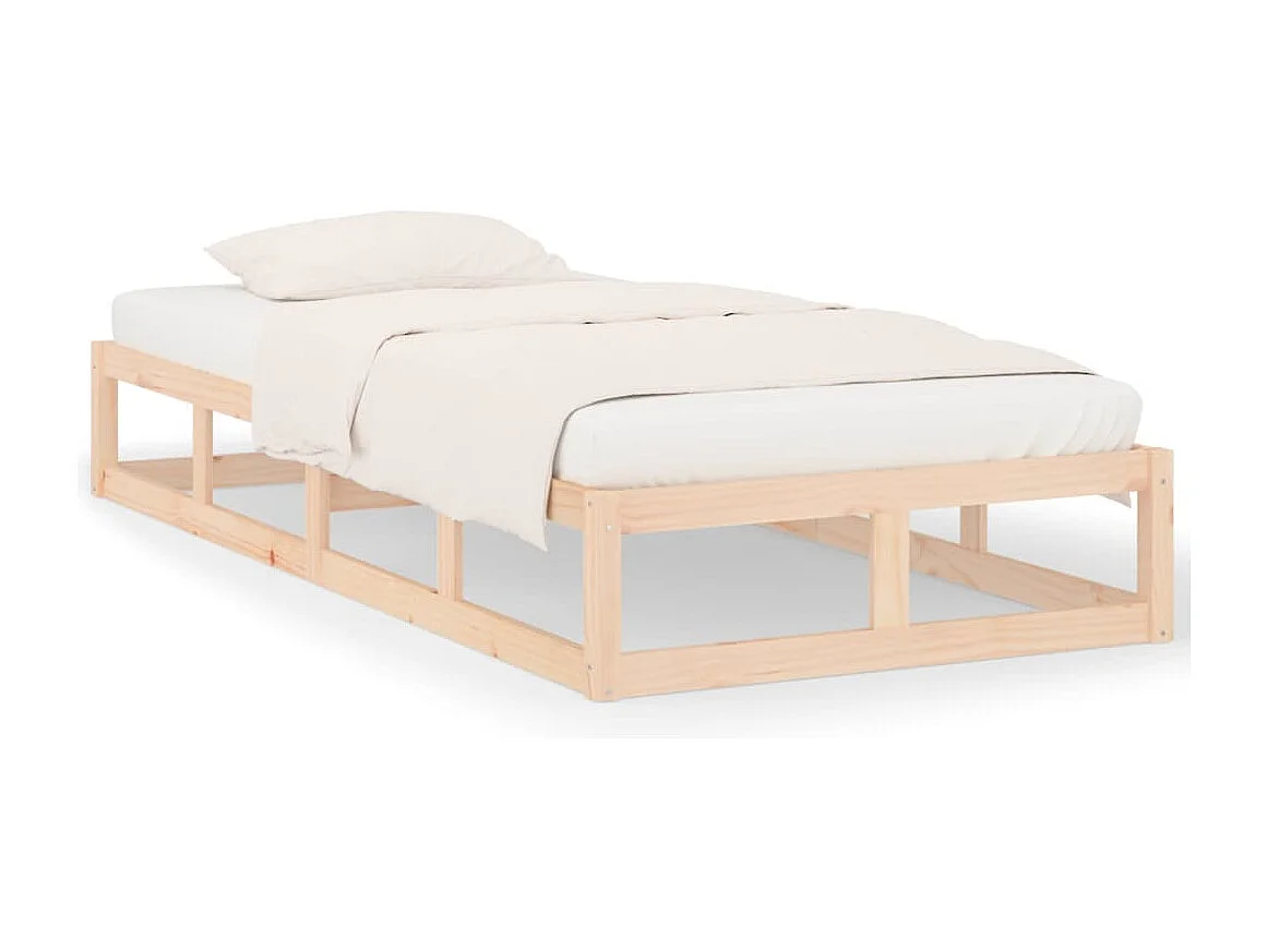 Cadre de lit sans matelas 90x200 cm bois massif