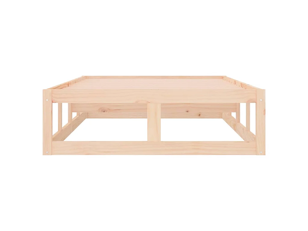 Cadre de lit sans matelas 90x200 cm bois massif
