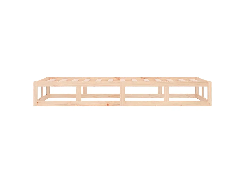Cadre de lit sans matelas 90x200 cm bois massif