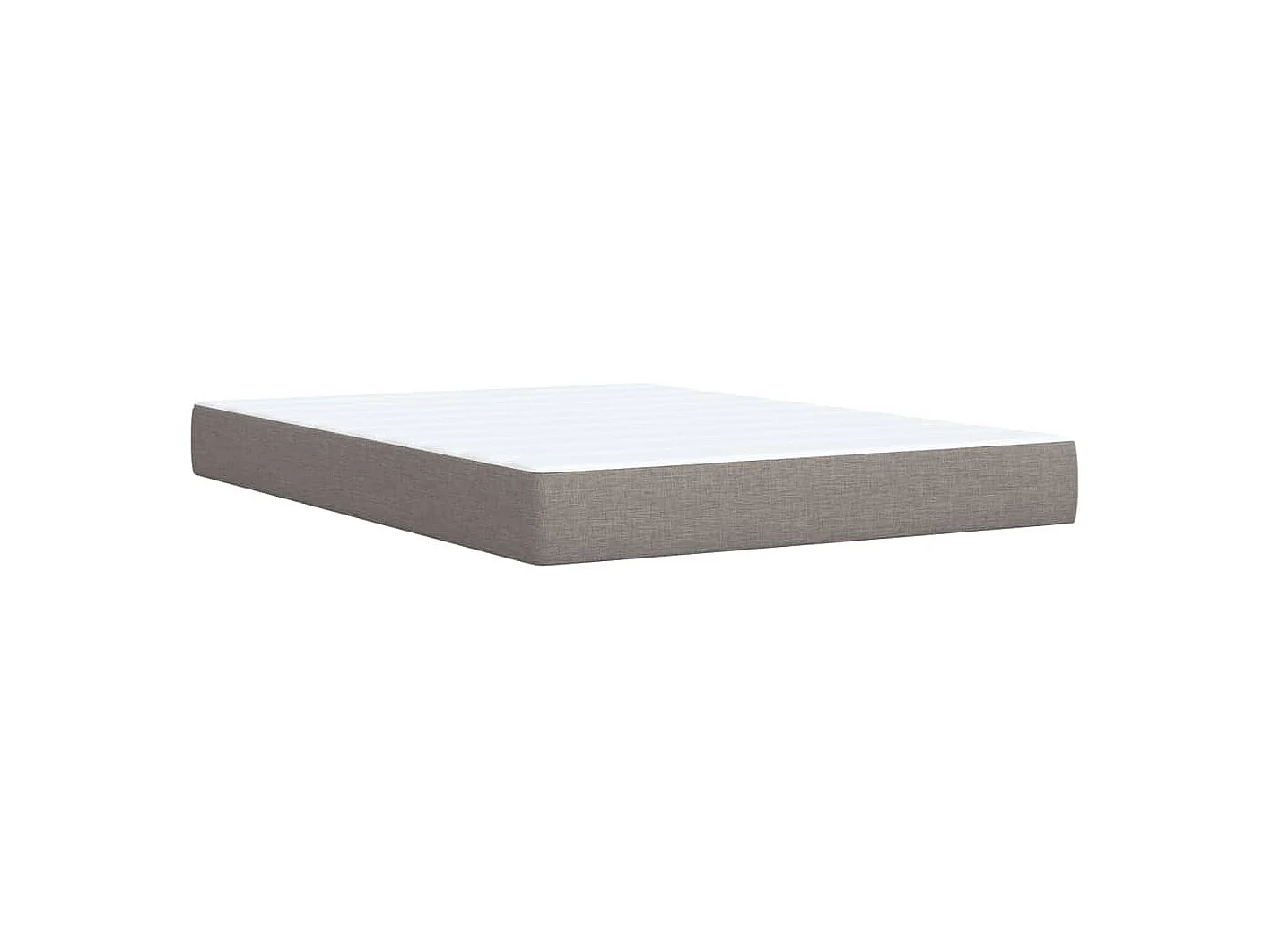Boxspringbett mit Matratze Taupe 140x200 cm Stoff