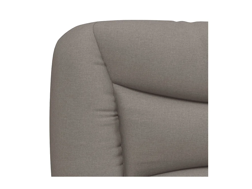 Cadre de lit sans matelas taupe 160x200 cm tissu