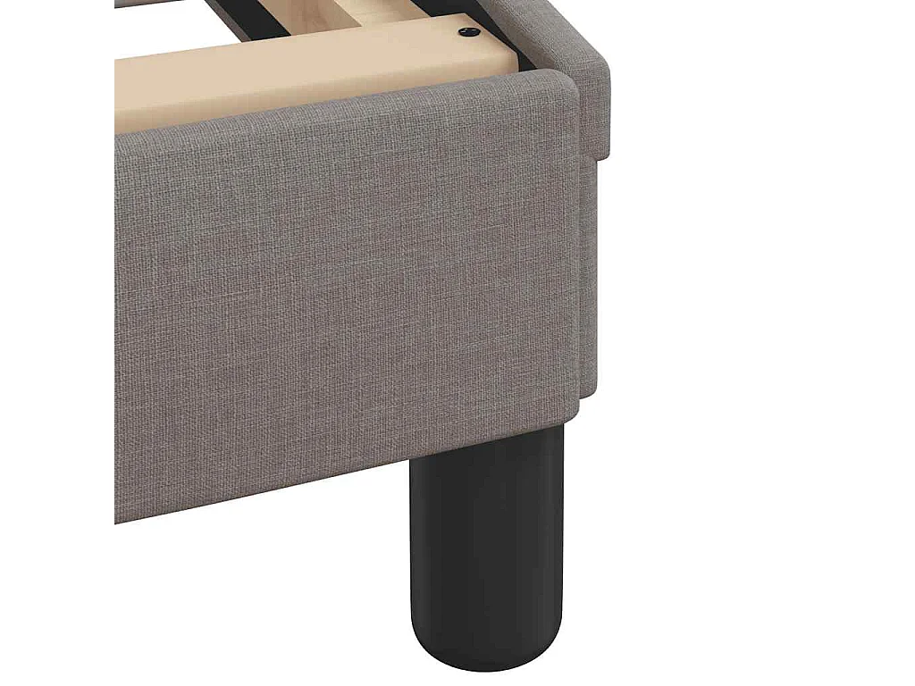 Giroletto senza Materasso Hvar Tortora 160x200 cm in Tessuto