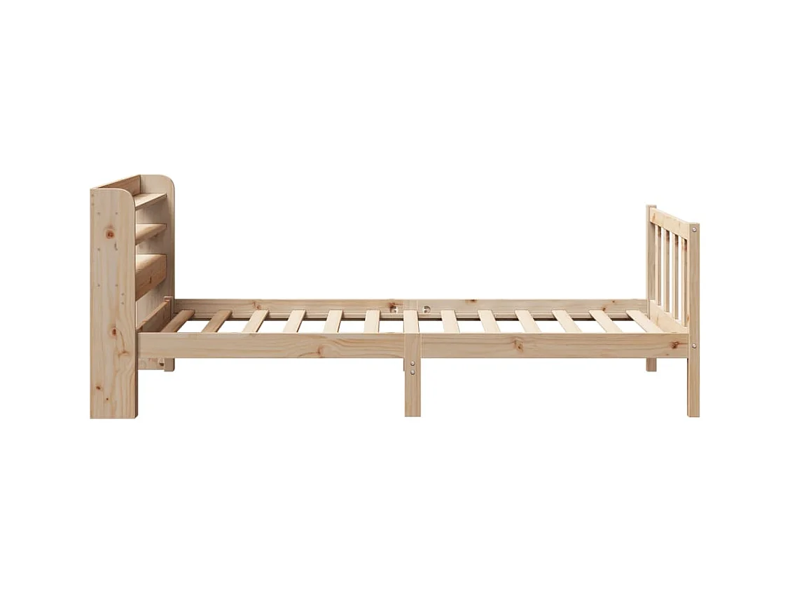 Cadre de lit sans matelas 100x200 cm bois massif de pin