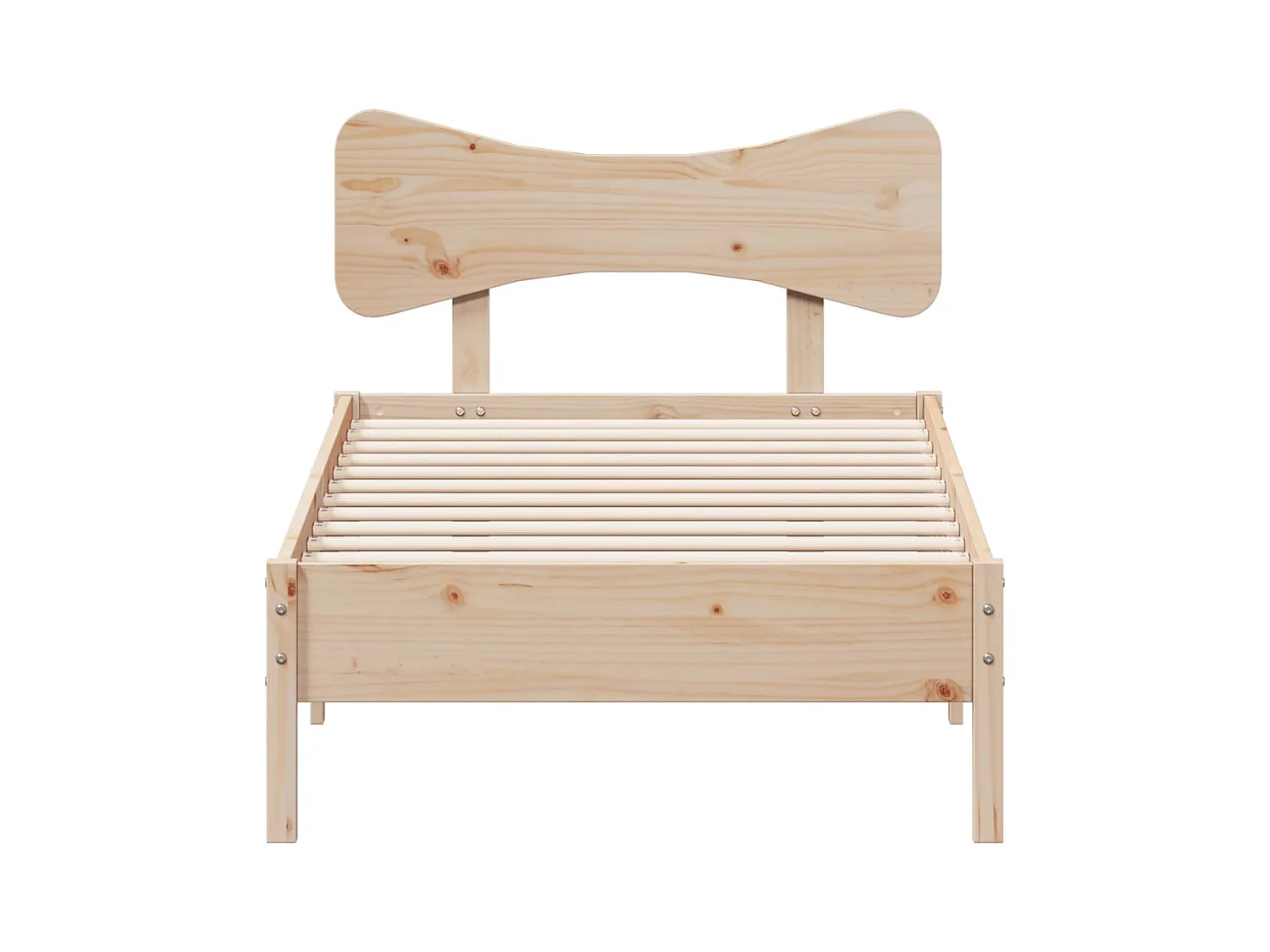 Giroletto senza Materasso 100x200 cm in Legno Massello di Pino