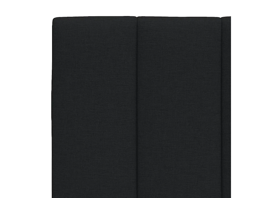 Bed met matras "Hanko" stof zwart 180x200 cm