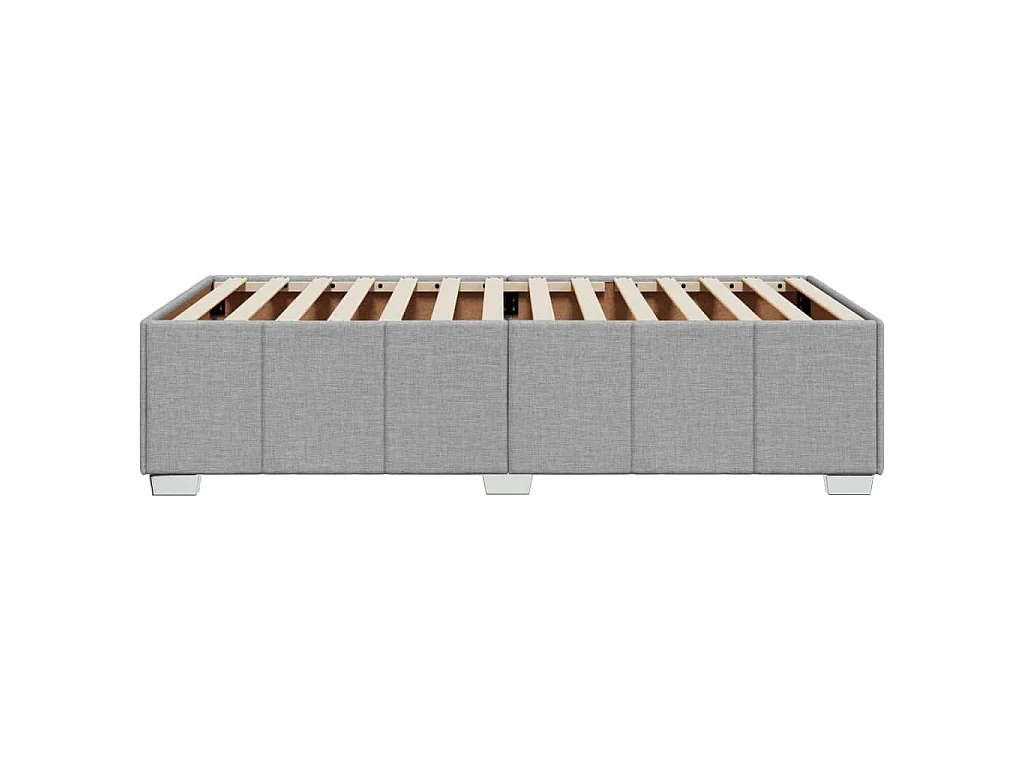 Bedframe zonder matras 90x190 cm stof lichtgrijs
