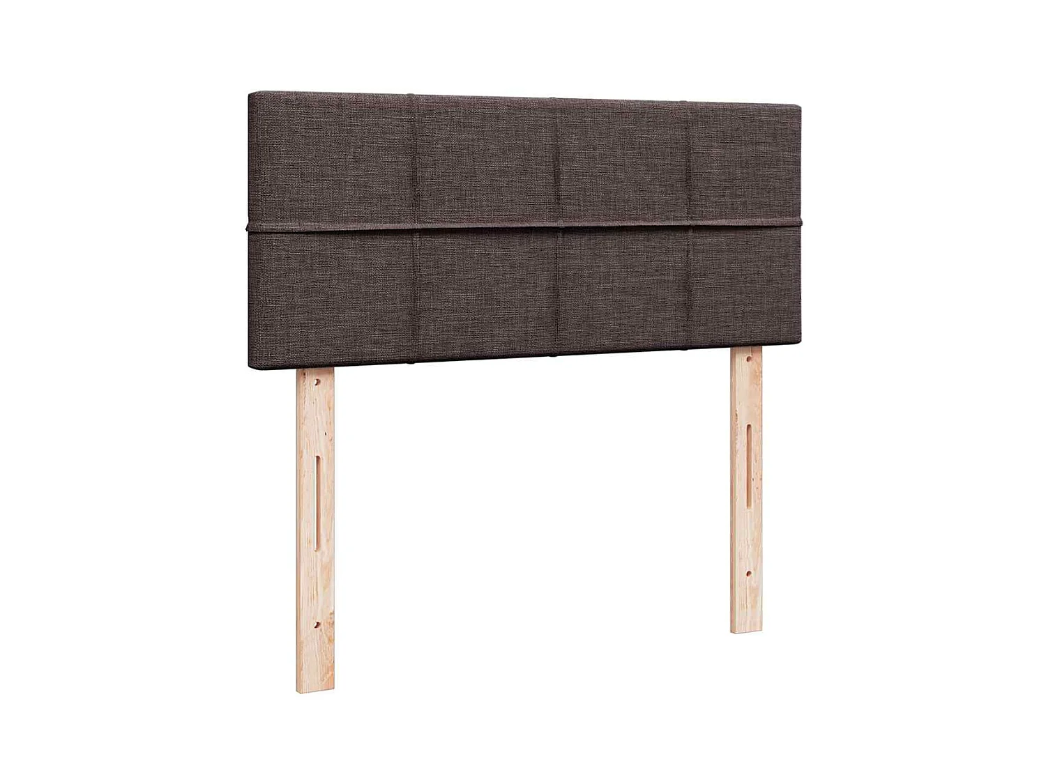Sommier à lattes de lit avec matelas Marron foncé 90x200 cm