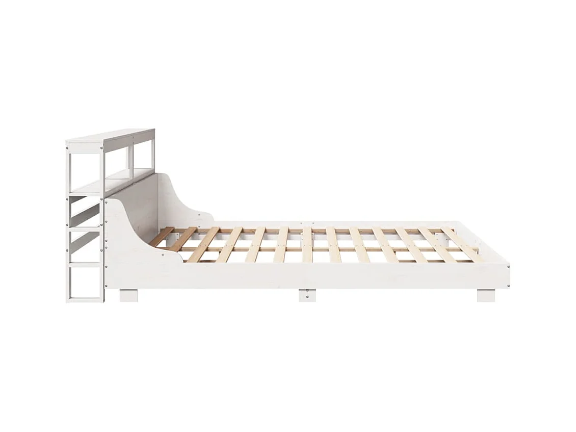 Letto senza Materasso Bianco 180x200 cm Legno Massello di Pino