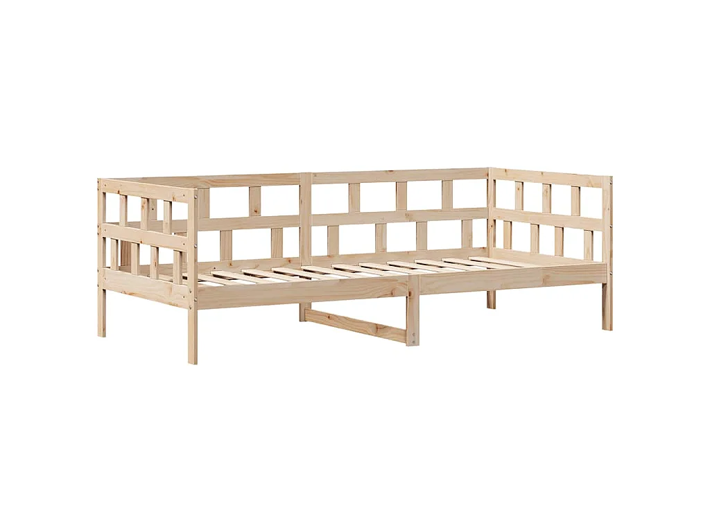 Lit de jour avec tiroirs sans matelas 90x190 cm bois massif