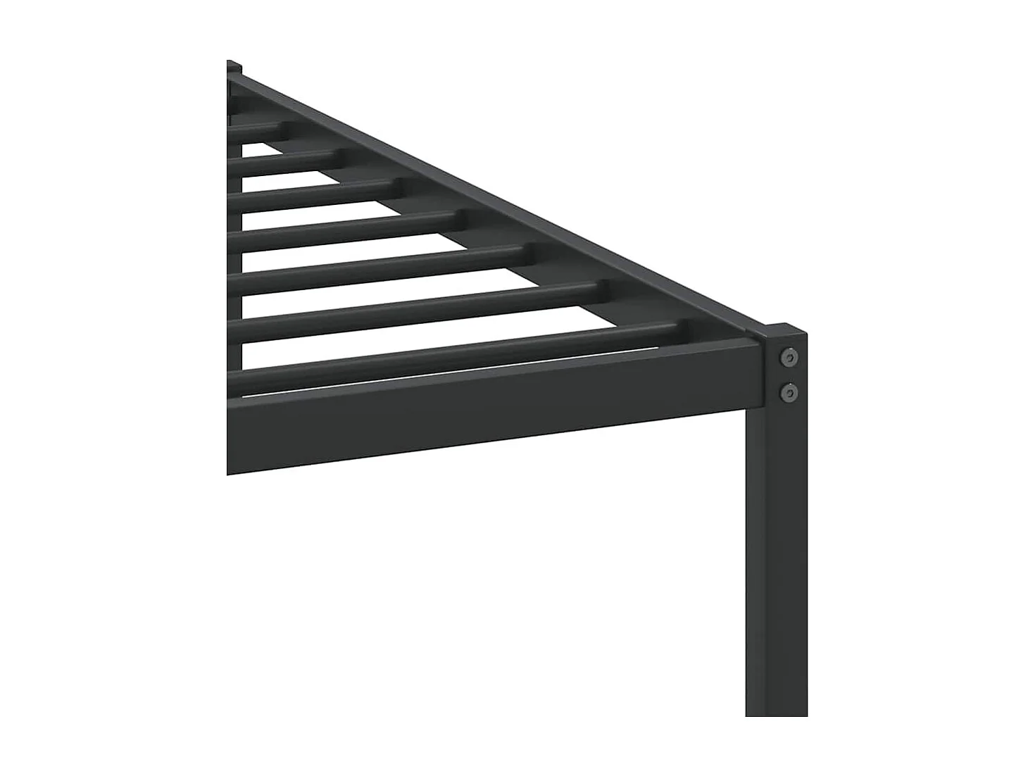 Cadre de lit sans matelas chêne fumé 160x200 cm bois ingénierie
