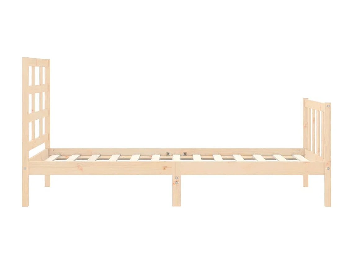 Cadre de lit sans matelas 90x190 cm bois de pin massif