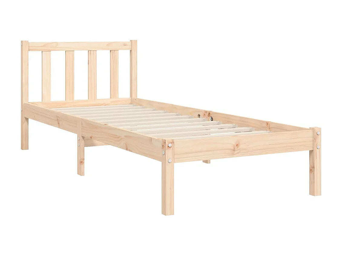 Cadre de lit sans matelas 90x190 cm bois de pin massif