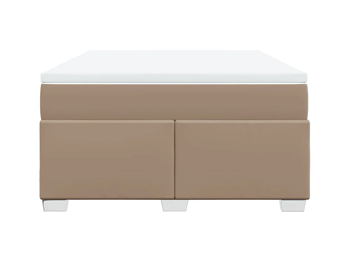 Sommier à lattes de lit avec matelas Cappuccino 140x200 cm