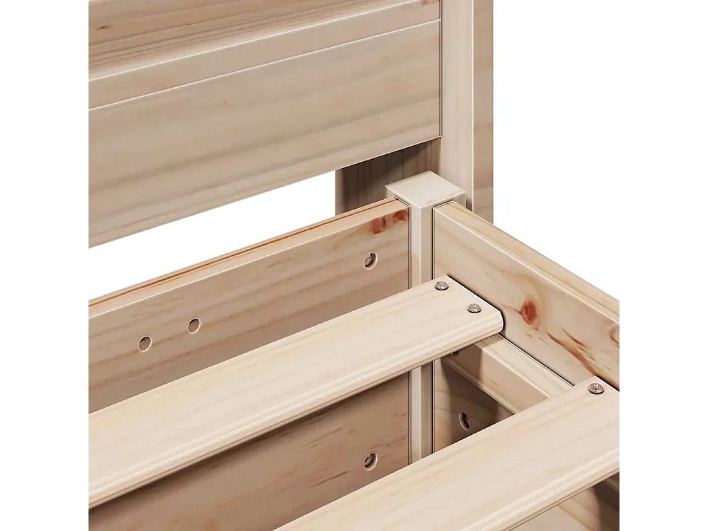 Cadre de lit sans matelas 100x200 cm bois massif de pin