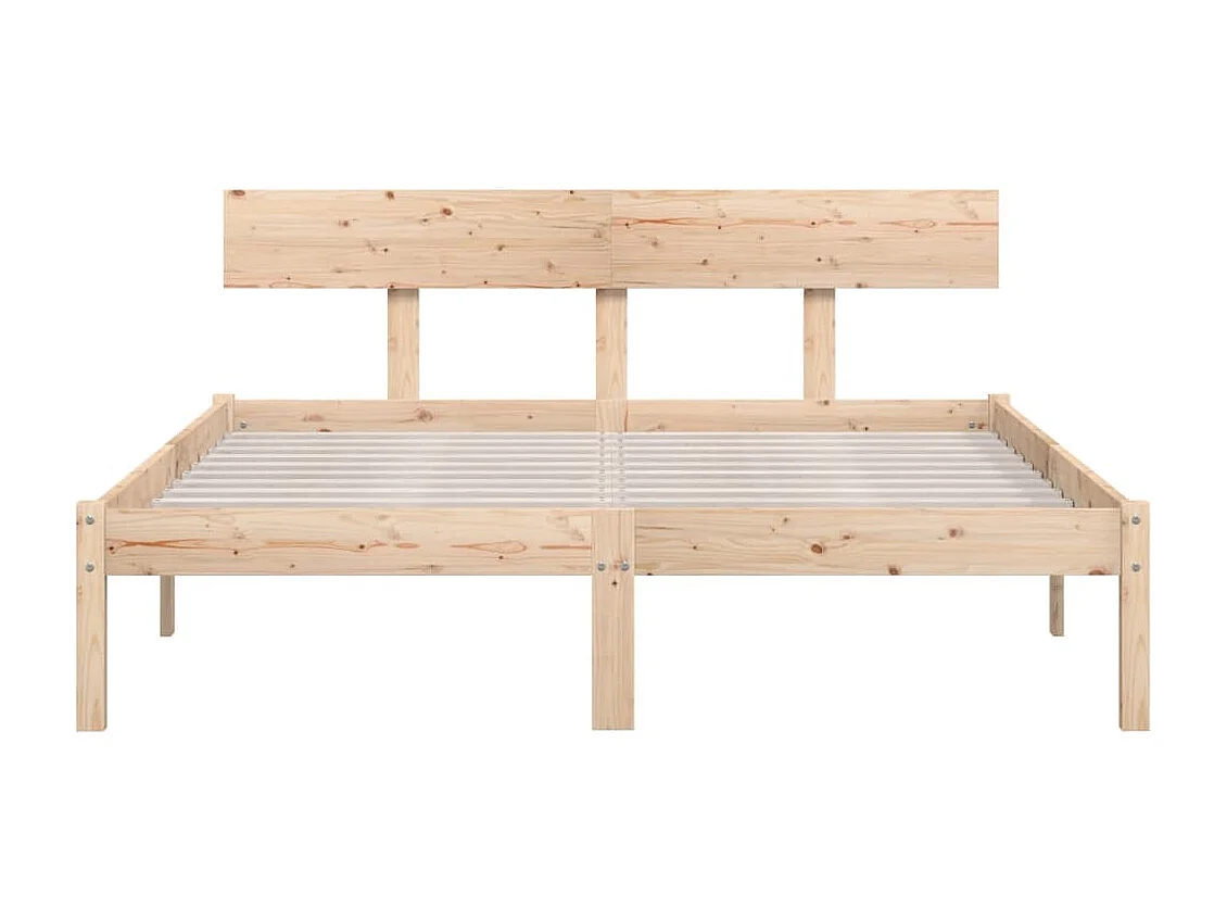 Bedframe zonder matras massief hout 160x200 cm