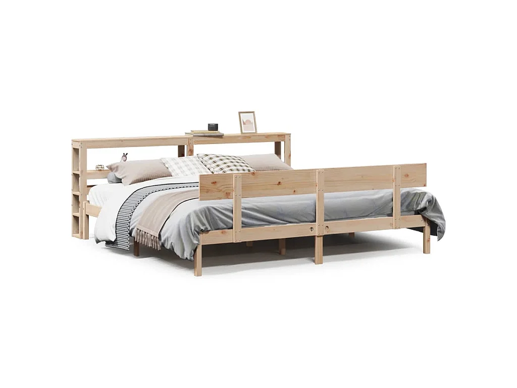 Bedframe zonder matras massief grenenhout 180x200 cm