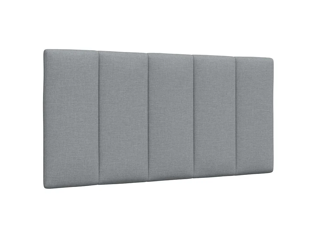 Bettgestell ohne Matratze "Hanko" Hellgrau 100x200 cm Stoff