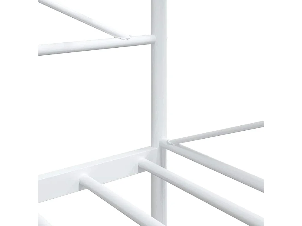 Lit de repos sans matelas blanc 100x200 cm acier