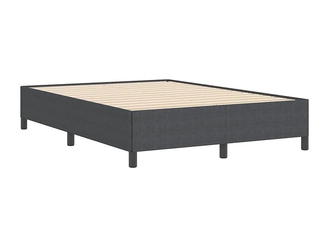 Boxspringbett Dunkelgrau 160 x 200 cm Samt