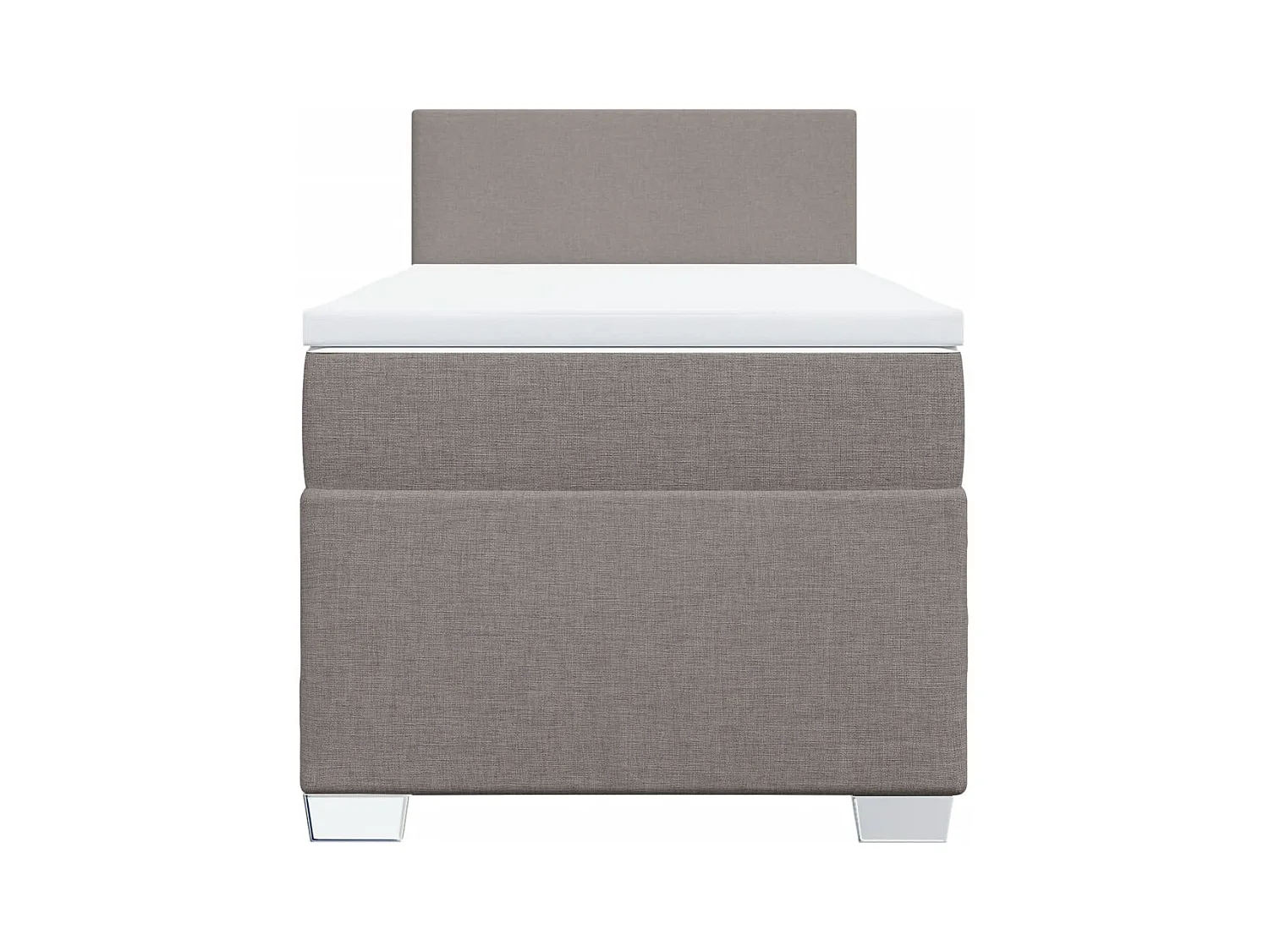 Boxspringbett mit Matratze Taupe 90x190 cm Stoff