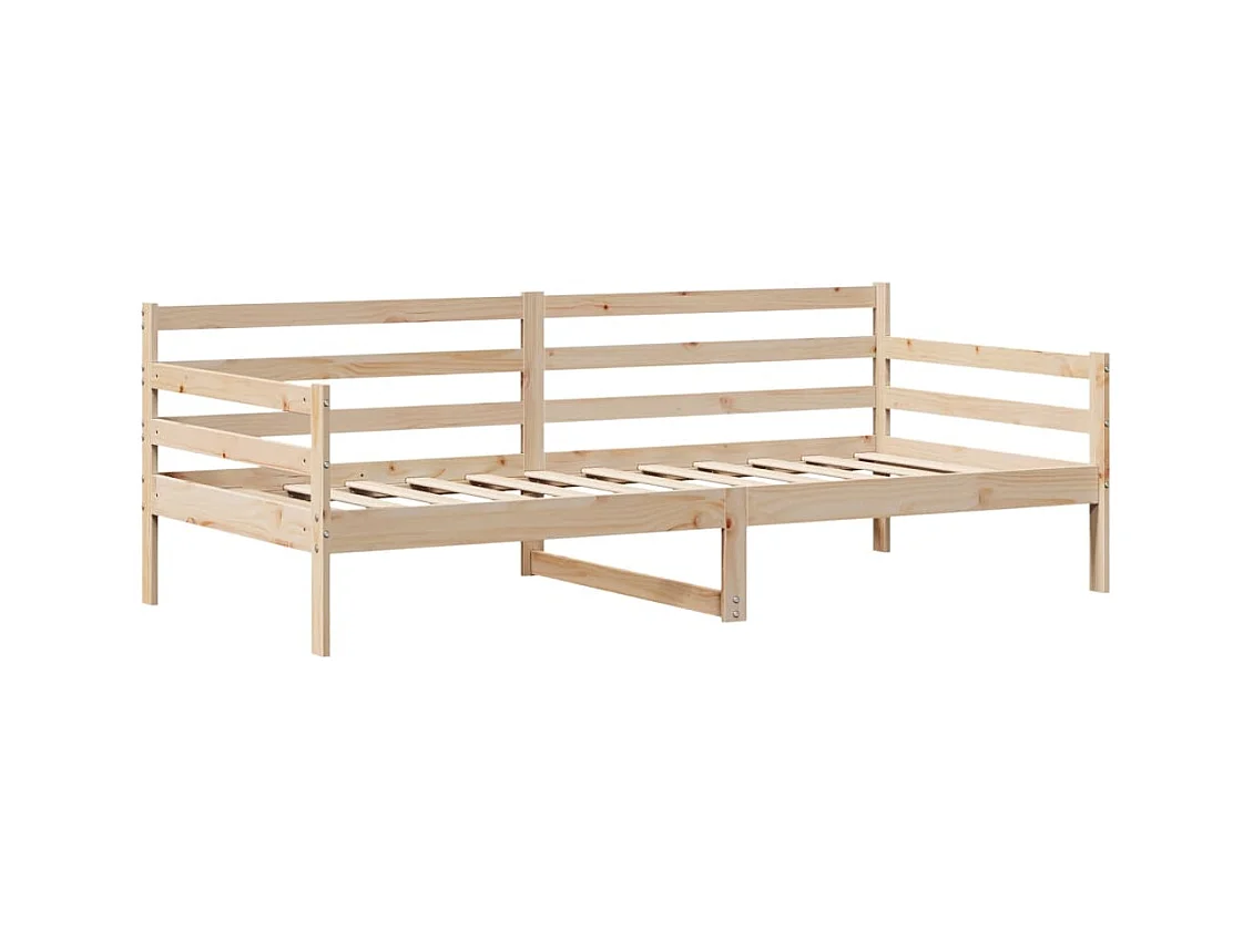 Lit de jour avec tiroirs sans matelas 90x200 cm bois massif