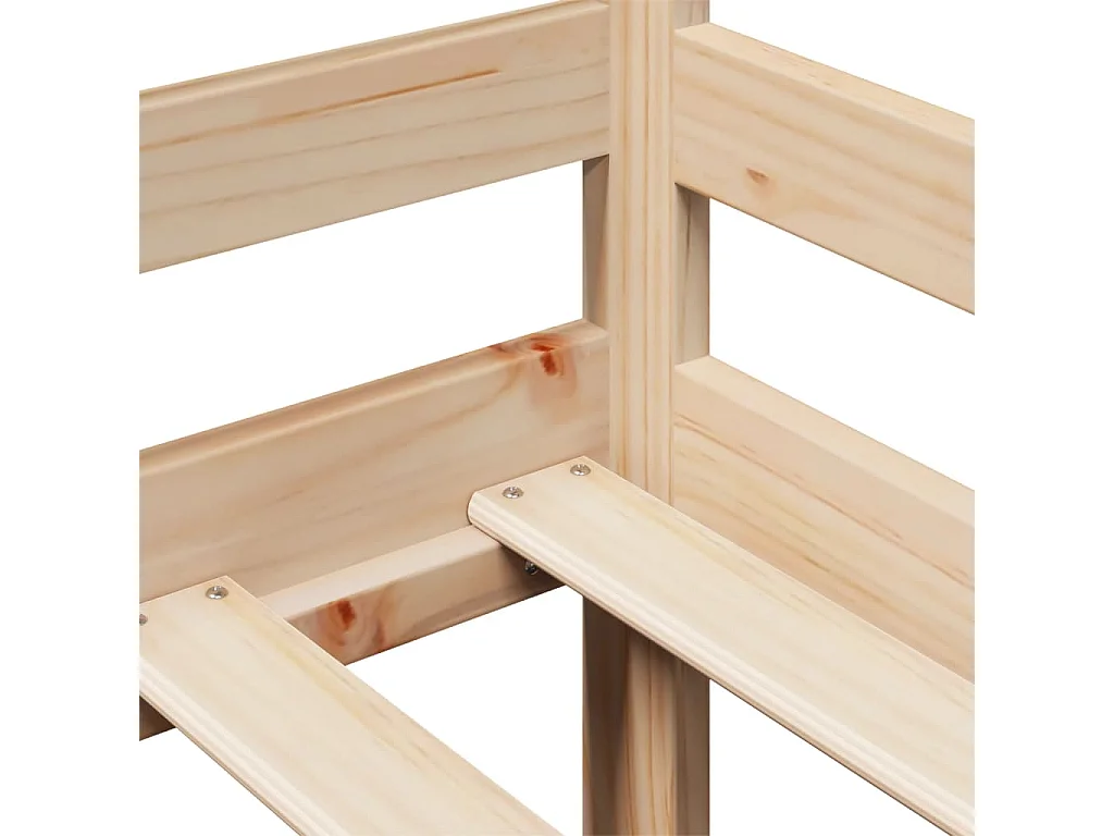 Lit de jour avec tiroirs sans matelas 90x200 cm bois massif