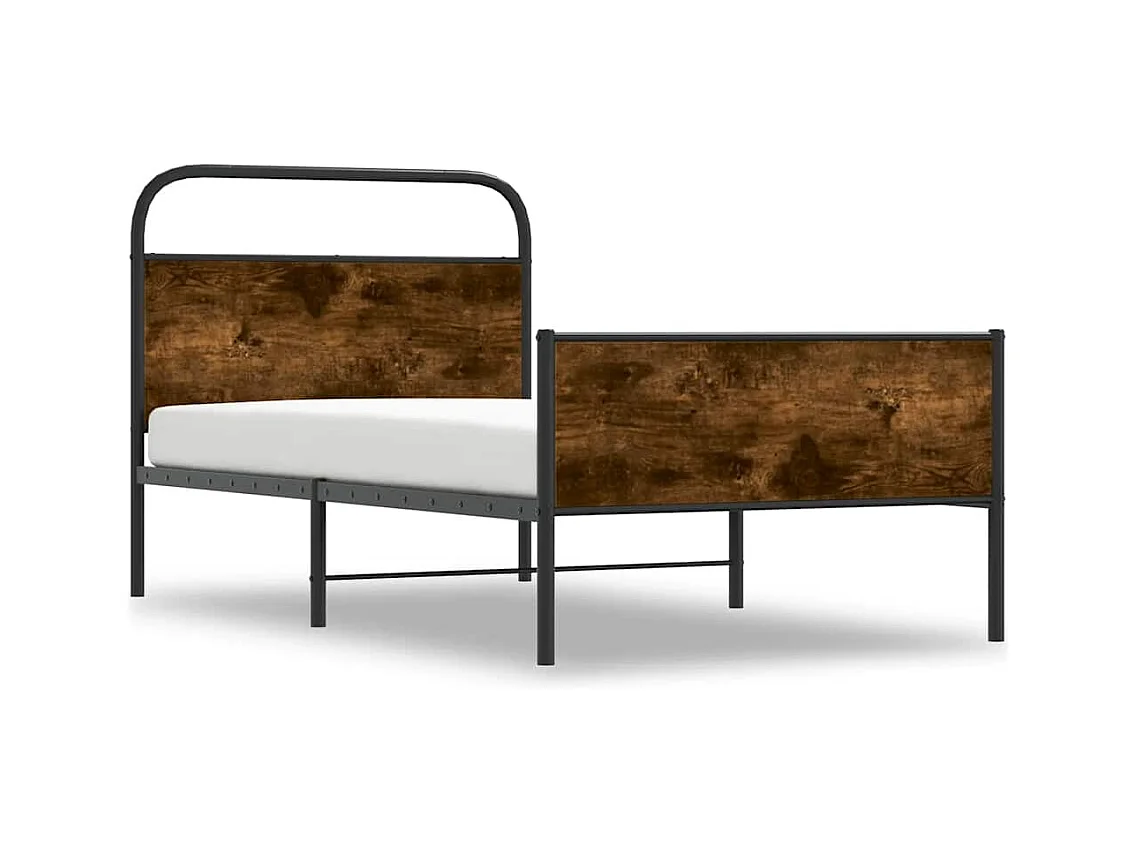 Cadre de lit sans matelas 90x200cm chêne sonoma bois ingénierie