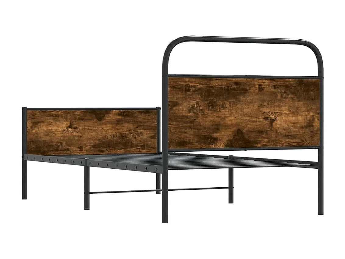 Bettgestell ohne Matratze 90x200 cm Sonoma-Eiche Holzwerkstoff