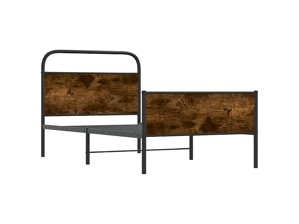 Cadre de lit sans matelas 90x200cm chêne sonoma bois ingénierie