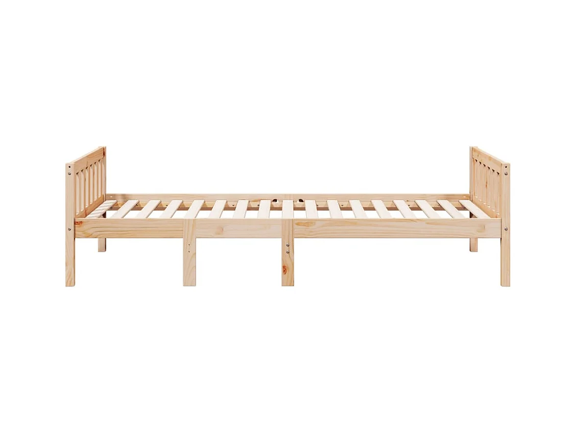 Lit pour enfants sans matelas 90x200 cm bois de pin massif