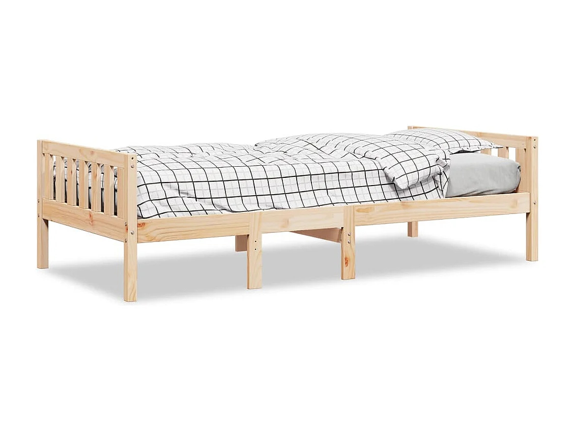 Kinderbed zonder matras massief grenenhout 90x200 cm