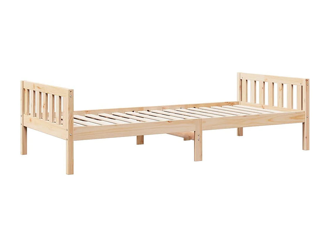 Kinderbed zonder matras massief grenenhout 90x200 cm