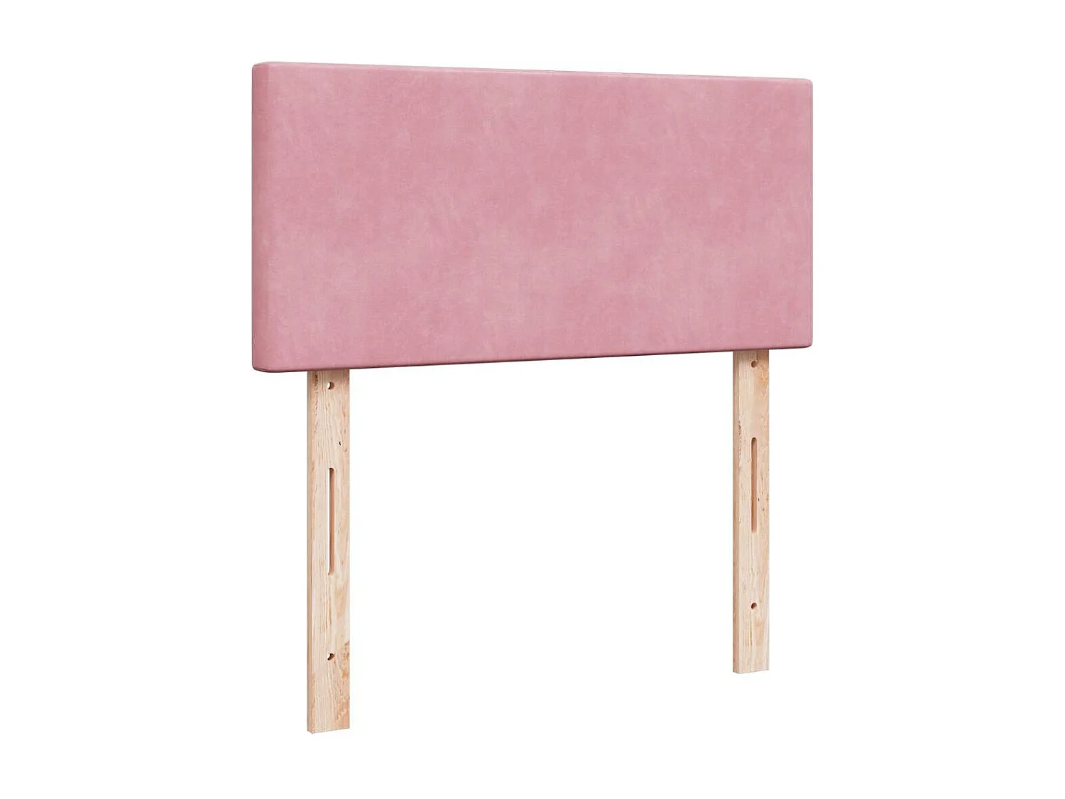 Estructura de cama otomana colchón terciopelo rosa 100x200cm
