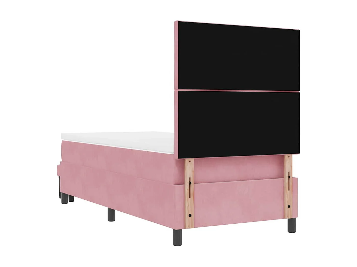 Boxspring bed met matras Roze 90 x 200 cm Fluweel