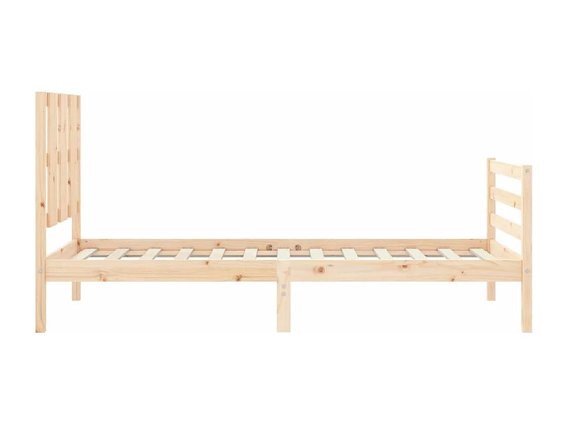 Cadre de lit sans matelas 90x200 cm bois massif