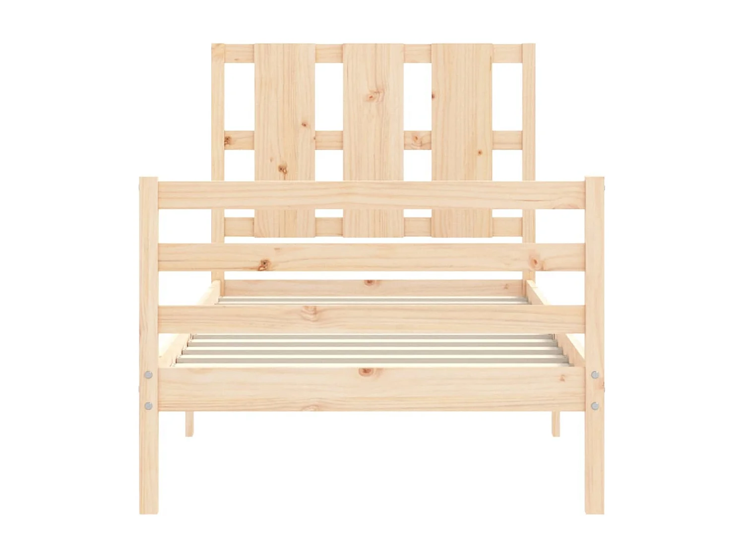 Cadre de lit sans matelas 90x200 cm bois massif