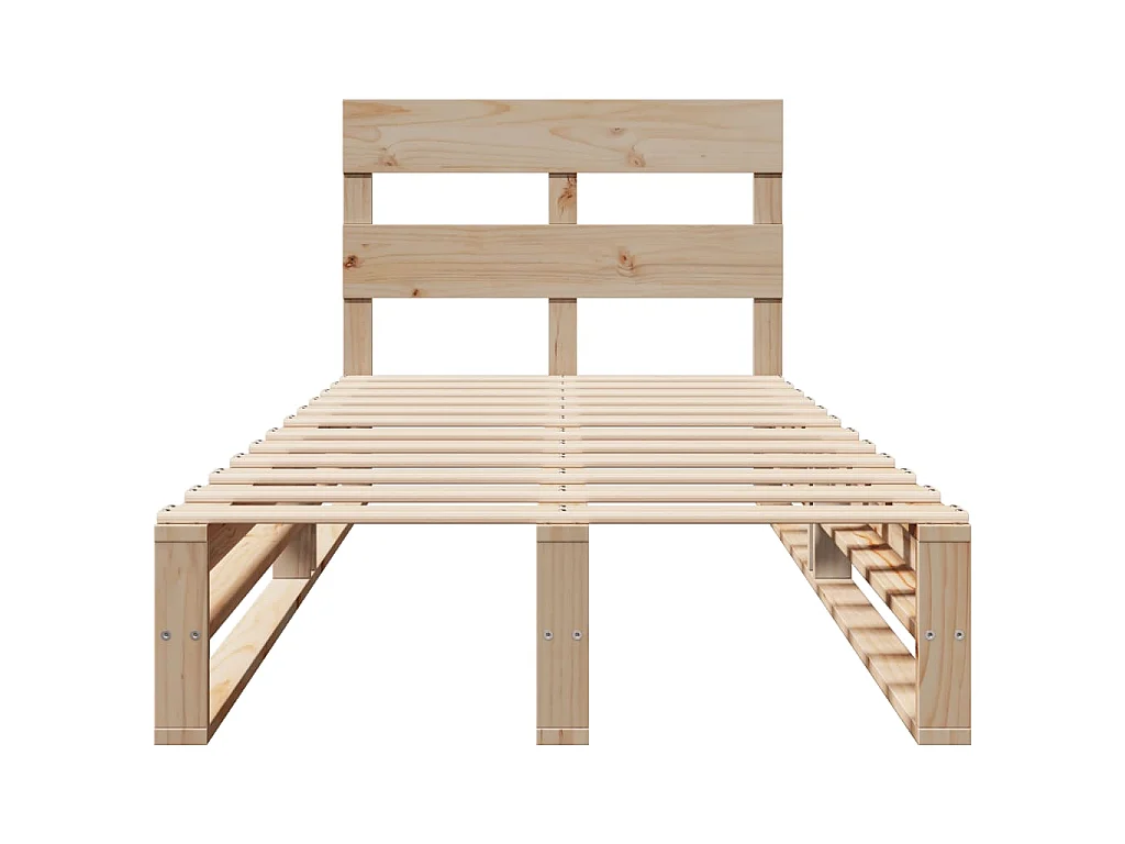 Massivholzbett ohne Matratze 90x190 cm Kiefernholz