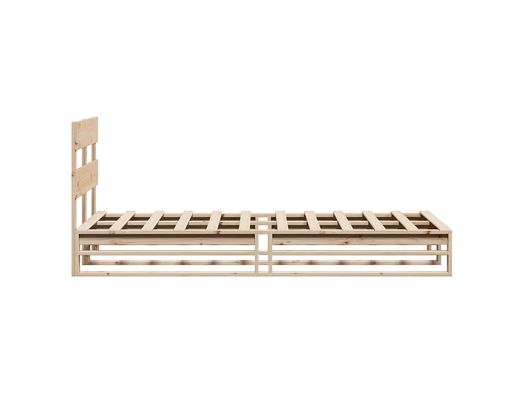 Massivholzbett ohne Matratze 90x190 cm Kiefernholz