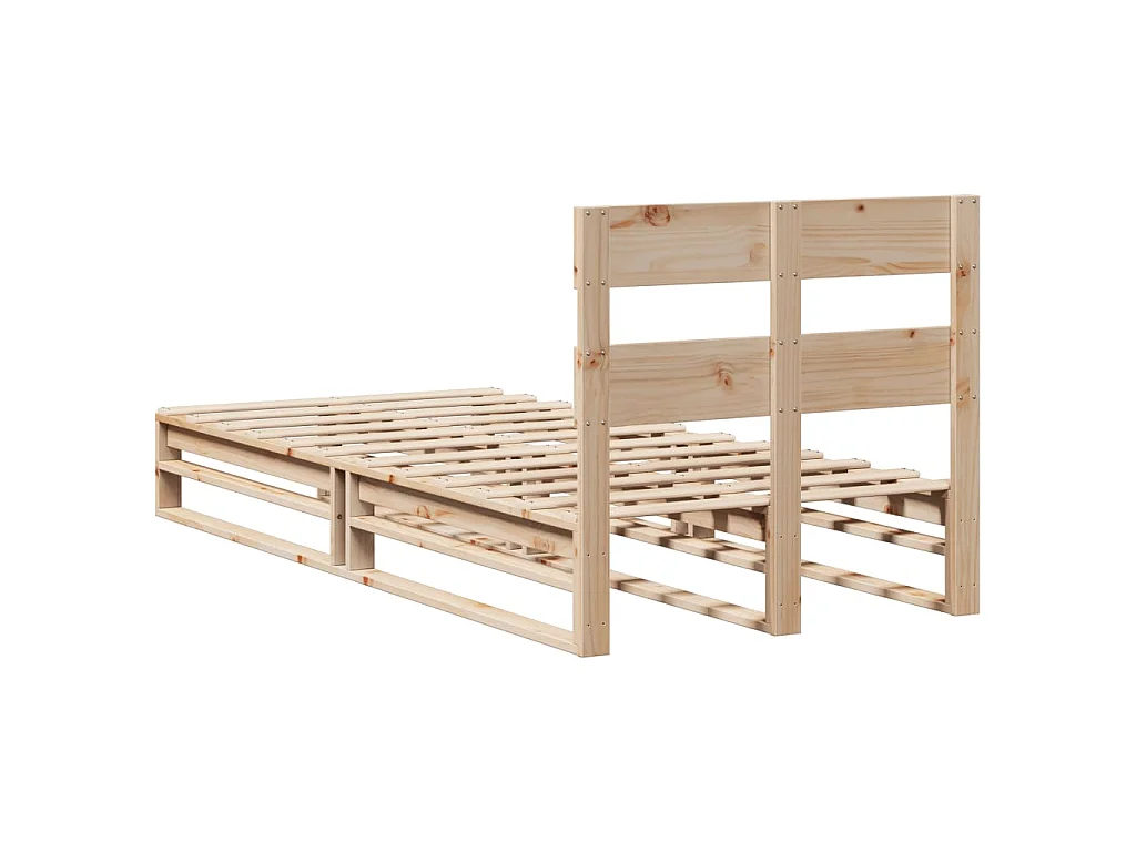 Massivholzbett ohne Matratze 90x190 cm Kiefernholz